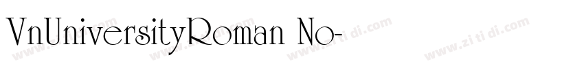 VnUniversityRoman No字体转换